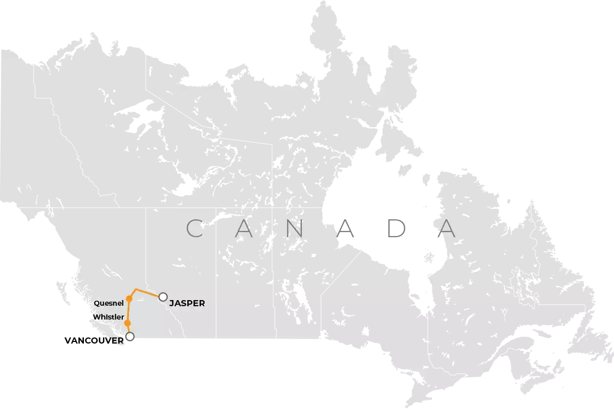 Rocky Mountaineer: Rainforest to Gold Rush